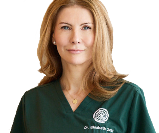 Dr. med. Elisabeth Zott im grünen Kittel